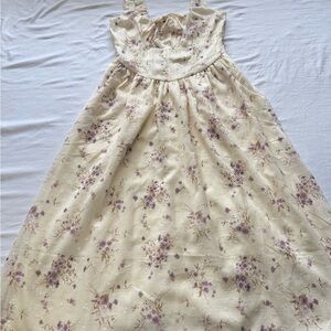 Floral Sleeveless Maxi Dress